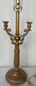 lot 101 image: Marvelous Metal Lamp
