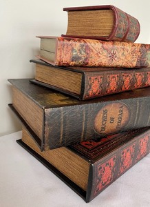 lot 111 image: Amazing Faux Book Boxes