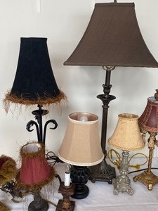 lot 201 image: Collection of Lovely Lamps