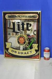 Miller Lite Framed Mirror