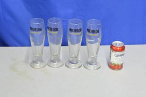 Michelob Golden Draft Long heavy base glass wear