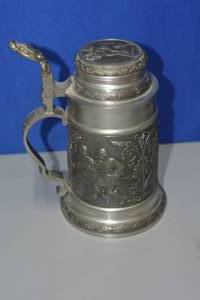 Detailed Metal beer stein