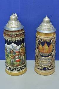 Christmas 1971 & Multiple City Landscape Steins