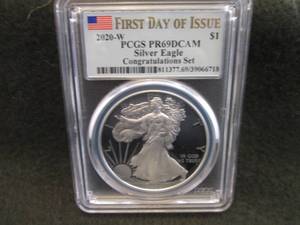 2020W PCGS PR69DCAM Silver Eagle Do...