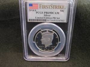 2014-S PCGS PR69DCAM Silver Kennedy...