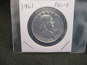 1961 Franklin Half Dollar Coin Proo...