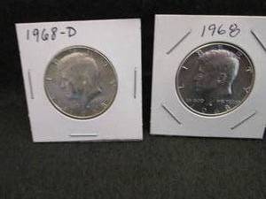 1968-D & 1968 Kennedy Half Dollar C...