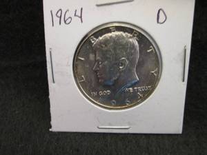 1964-D Kennedy Half Dollar Coin ...