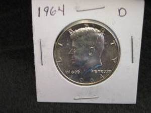 1964-D Kennedy Half Dollar Coin ...