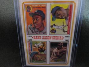 Hank Aaron Special Card 1954-1957...