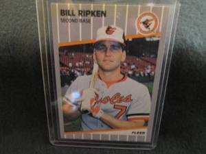1989 Fleer Bill Ripken Error Card...
