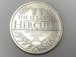 The 12 Labors Of Hercules 5-Troy Ounce Silver Round