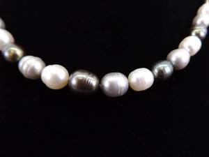 .925 Sterling Silver Clasp HONORA Genuine Pearl Necklace