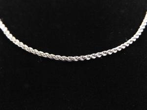 .925 Sterling Silver Rope Necklace