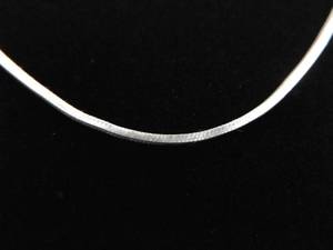 .925 Sterling Silver Square Snake Link Necklace