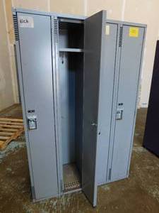 Set of Grey Lockers - 48(w) x 72(h) x 18(d)