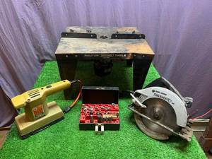 lot 37 image: Power Tools, Router Table & Saw