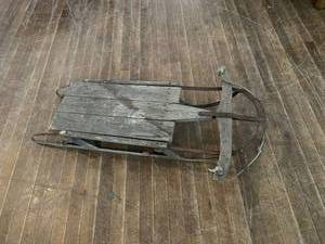 lot 64 image: Vintage Snow Sled