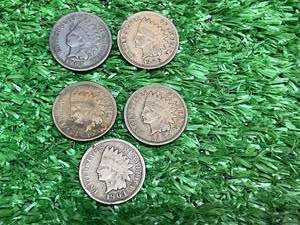 lot 247 image: Indian Head Pennies 1903-1907