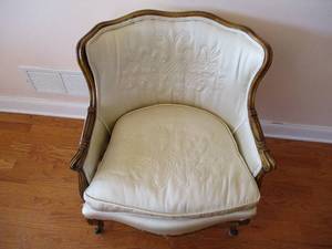 Vintage upholstered club chair