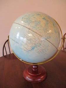 Globe on Floor Stand.