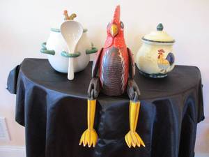 Lot of ChickenRoosters Kitchenware. Home Decor. Farmstyle.