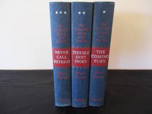 Lot of 3 Books The Centennial History of The Civil War By Bruce Catton