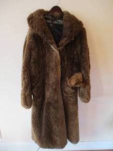 Vintage Buffalo Coat with Glove Mitten set.