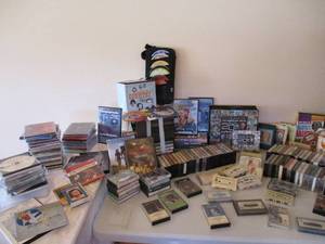 Lot of Miscellaneous CDs, Cassette Tapes & 8 Track Tapes