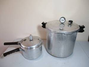 Lot of 2 Vintage Presto Pressure Cookers