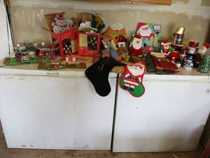 Lot of Christmas Holiday Decor & XChristmas Cards
