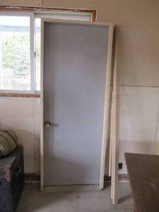 Steel Entry Door with wood trim