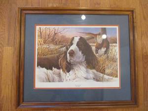 Framed Art Print. Dog. Springer Spaniel. James H. Killen