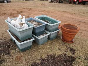 Lot of Garden Planting Containers.