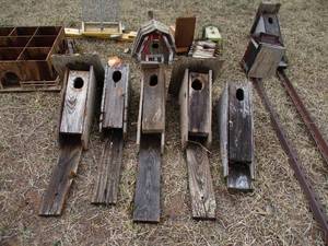 Lot of various Birdhouses. Parts. Farmhouse, Farm Style Decor.