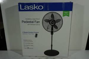 Lasko Oscillating Large Room Pedestal Fan with Remote