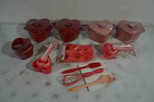 NEW Heart Shaped Measuring Cups and Storage Containers