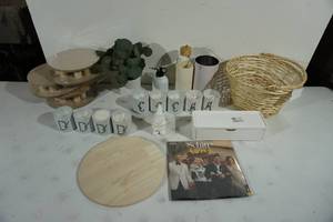 Assorted Dcor - Candles, Basket