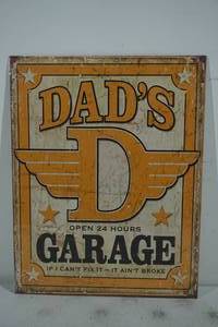 NEW Novelty Dads Garage Metal Sign