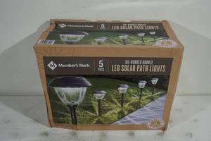 NEW Members Mark 5 Piece Oil Rubbed Bronze LED Solar Path Lights