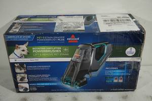 NEW Bissell Pet Stain Eraser Powerbrush Plus Cordless Carpet and Upholstery Cleaner