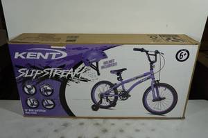 NEW Kent SlipStream 18 Bike with Helmet - Purple