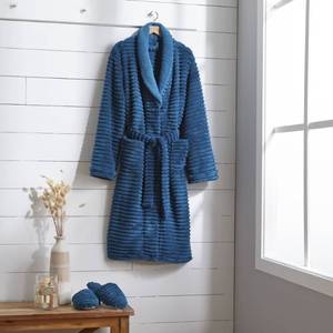 Textured Robe and Slipper Set - LXL