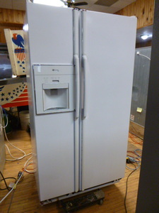 lot 1 image: Maytag Plus Side-by-Side RefrigeratorFreezer