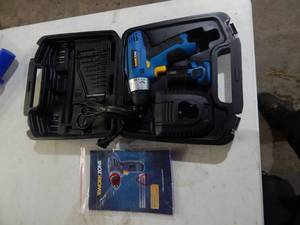 Work Zone 12 Volt Lithium Ion Drill Kit (New In Case)