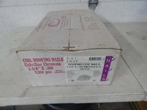 New Case Of B&C Eagle 1-1 14 x 120 Smooth Coil Roofing Nails
