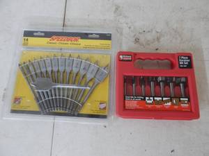 7-Piece Forstner Bit Set & 14-Piece Spade Bit Set