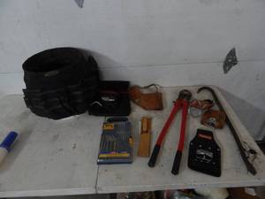 Drill Bit Set, Hammer Holsters, Tool Pouches, Bolt Cutter & More