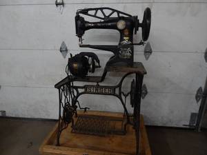 Vintage Singer 29-4 Patcher Sewing Machine With Singer Electric Sewing Motor
