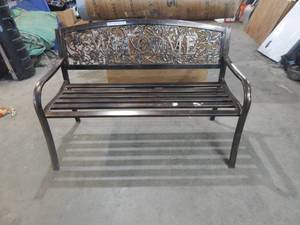 Metal Welcome Bench (Like New)